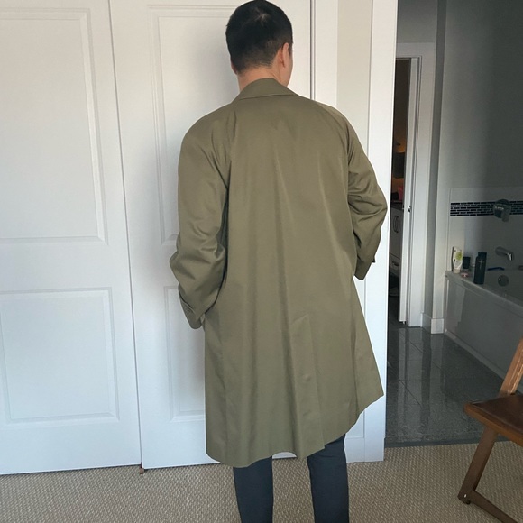 Mens Burberry Trench-coat Size L - Olive Green - Picture 5 of 11